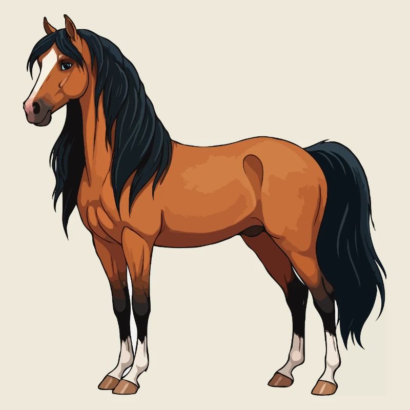 Le cheval de Méren réel
