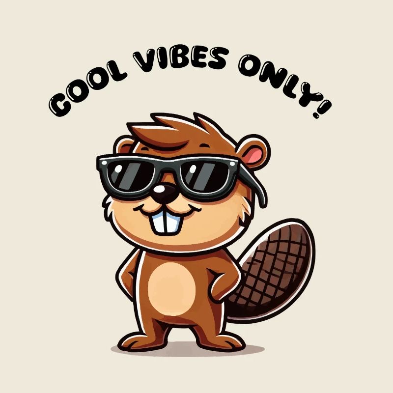 biber comic sonnenbrille