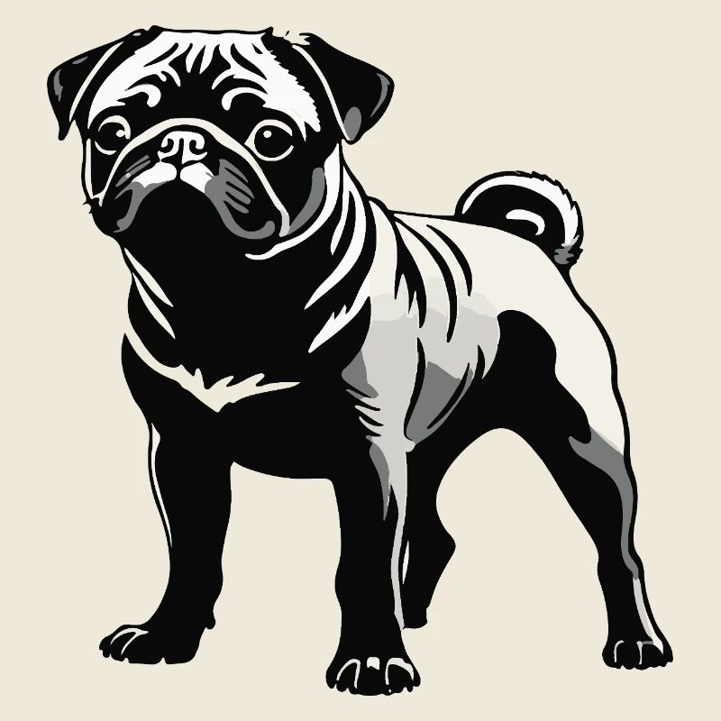 Mops Pug - Pet Dog Sticker