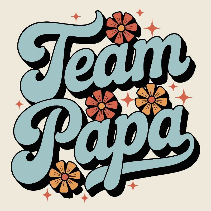 T-shirt rétro Team Dad