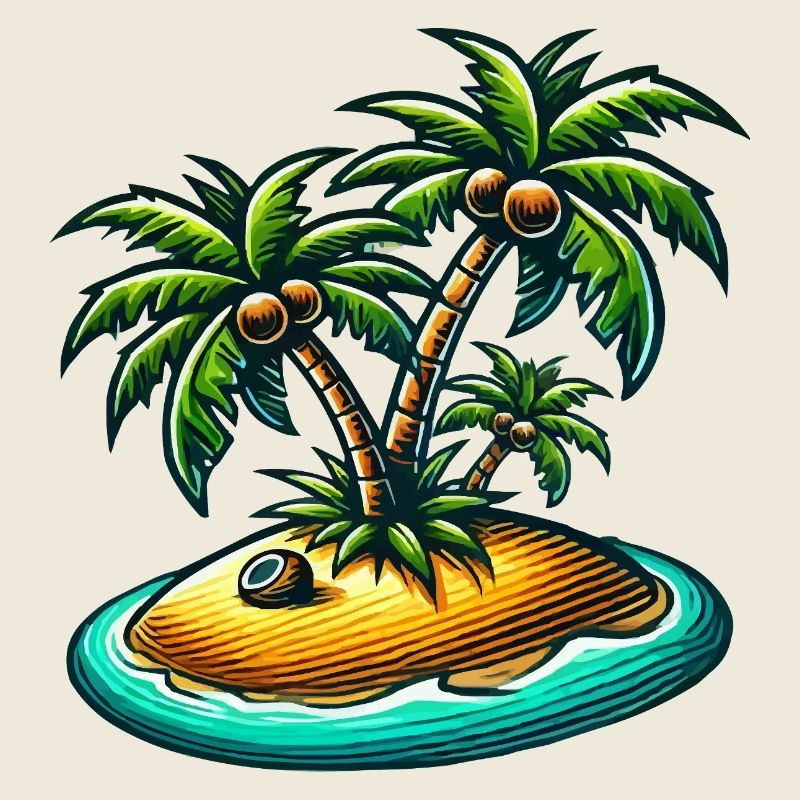 Palmiers de l’île