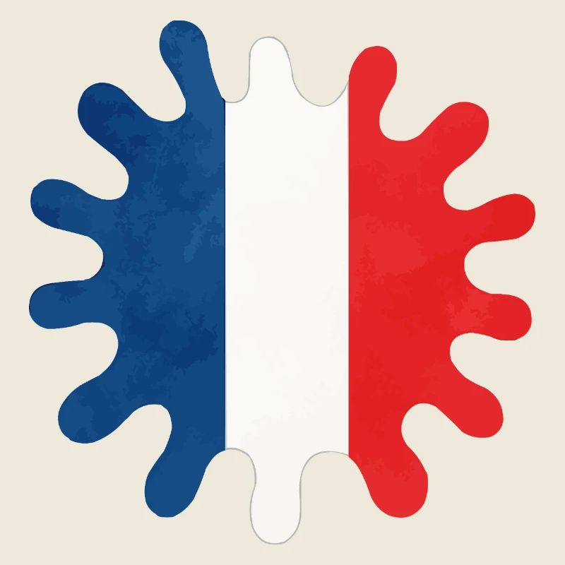 frankreich farbklecks