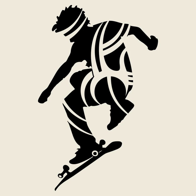 Skateboarding male de