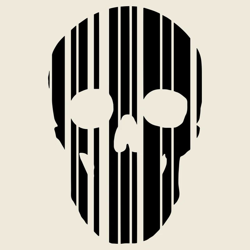 barcode skull
