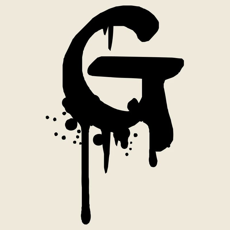 Graffiti G tombe Farbklex spray