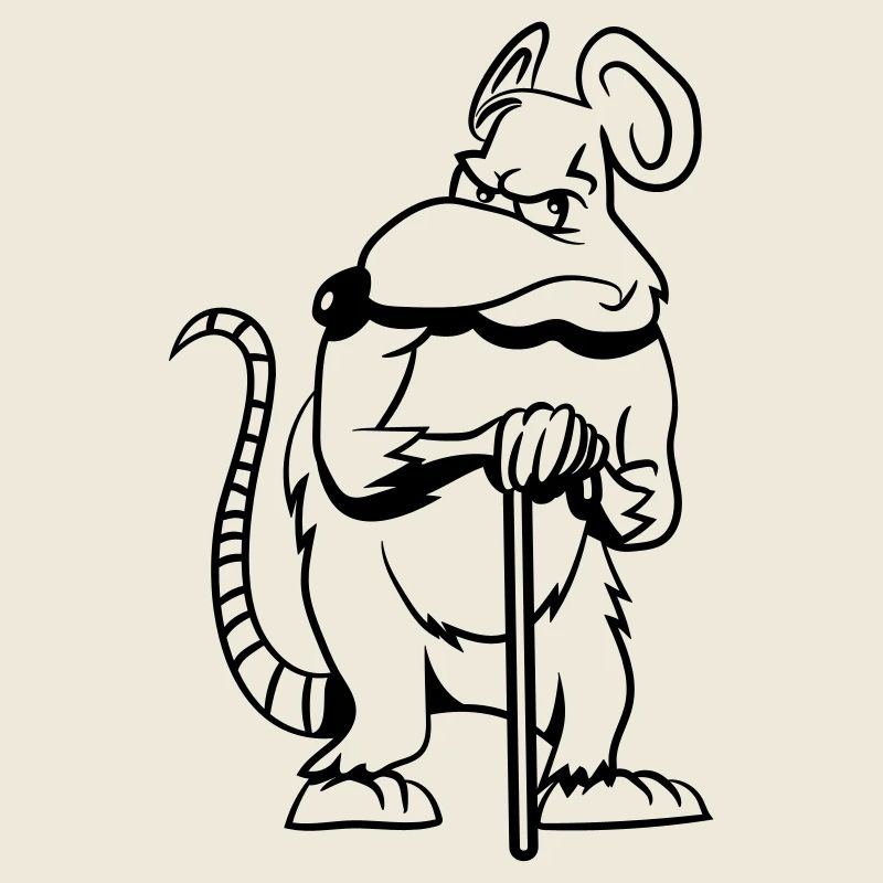 ratte alt schlecht gelaunt