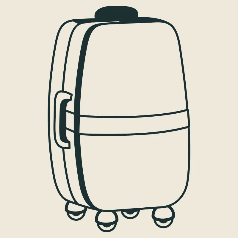 Big roller suitcase