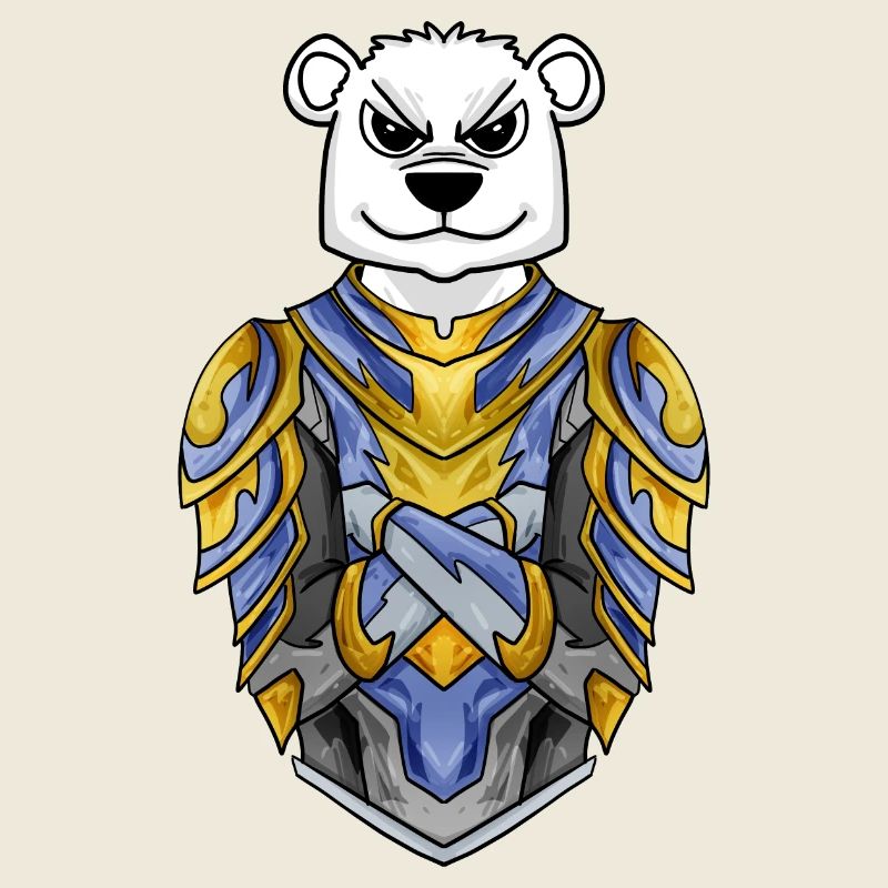 Knight Polar Bear cool Bear Polar Bear