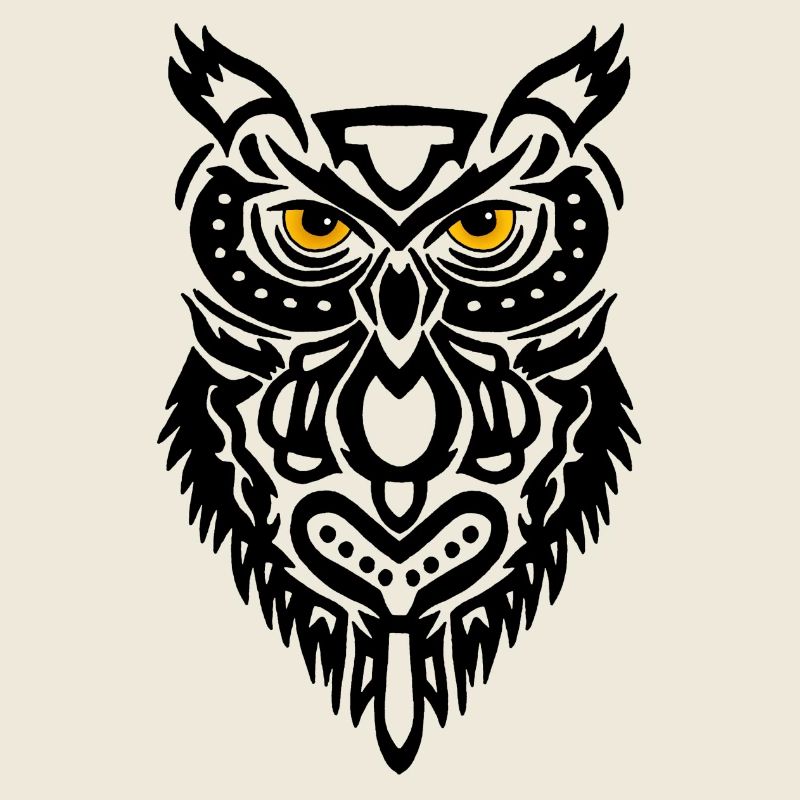 Der Blick der schwarzen Eule