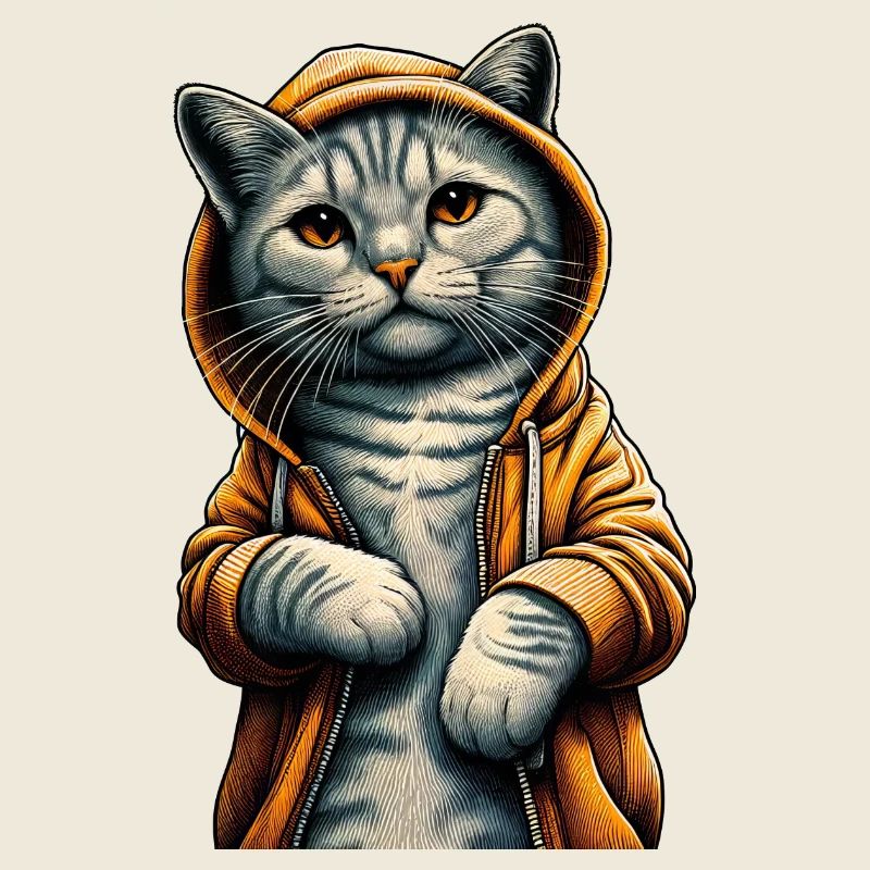 Kätzchen, der Rapper