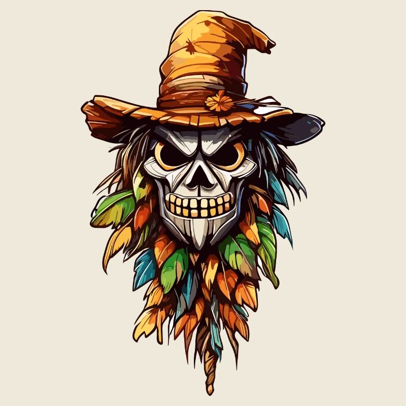 Vogelscheuche / Erntehelfer / Maisfeld / Feld