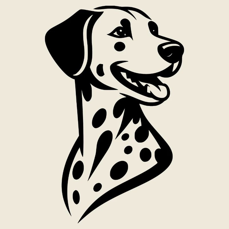fier dalmatien élégant chien portrait