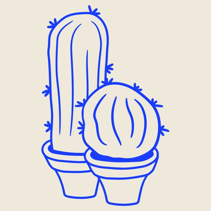 2 petits Cactus Cactus Épines Desert Pot de Fleurs