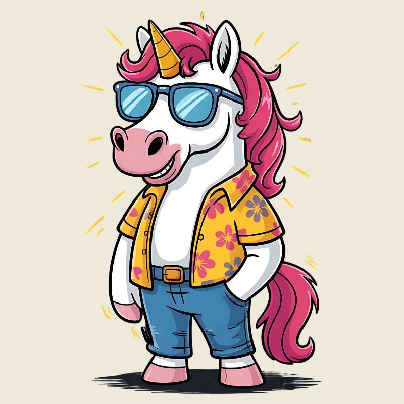 Funny Summer Unicorn