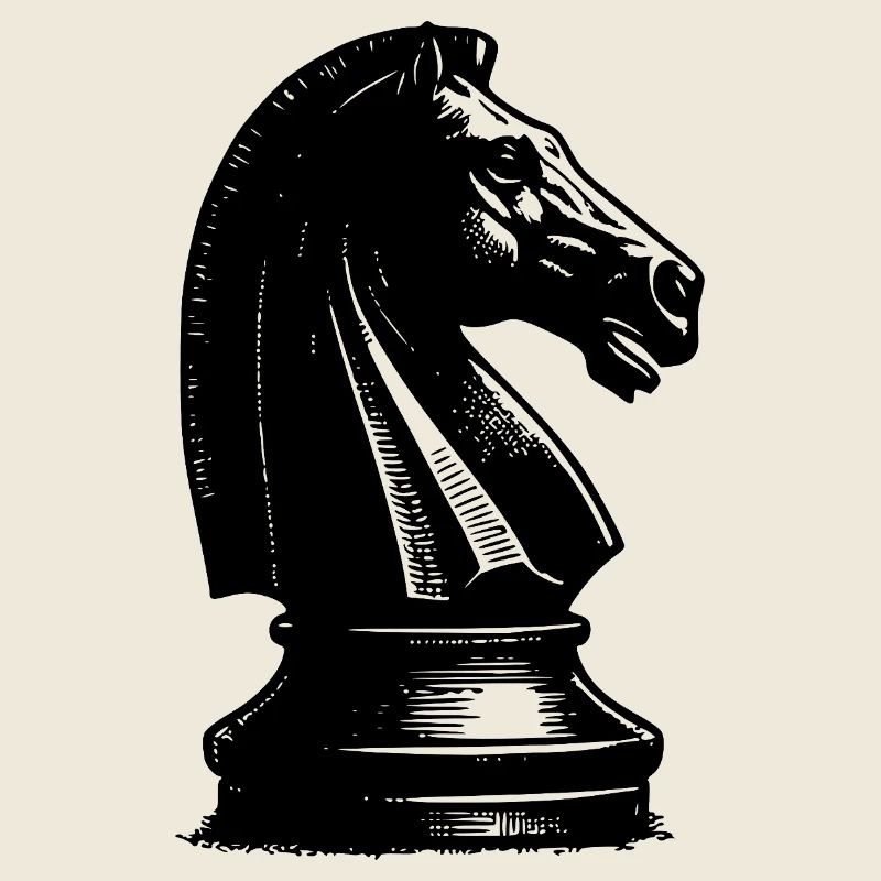 Chessboard with chess pieces king and pawns