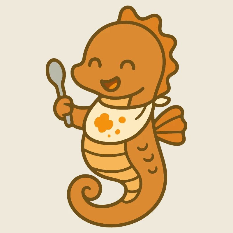 Snack fun with seahorses