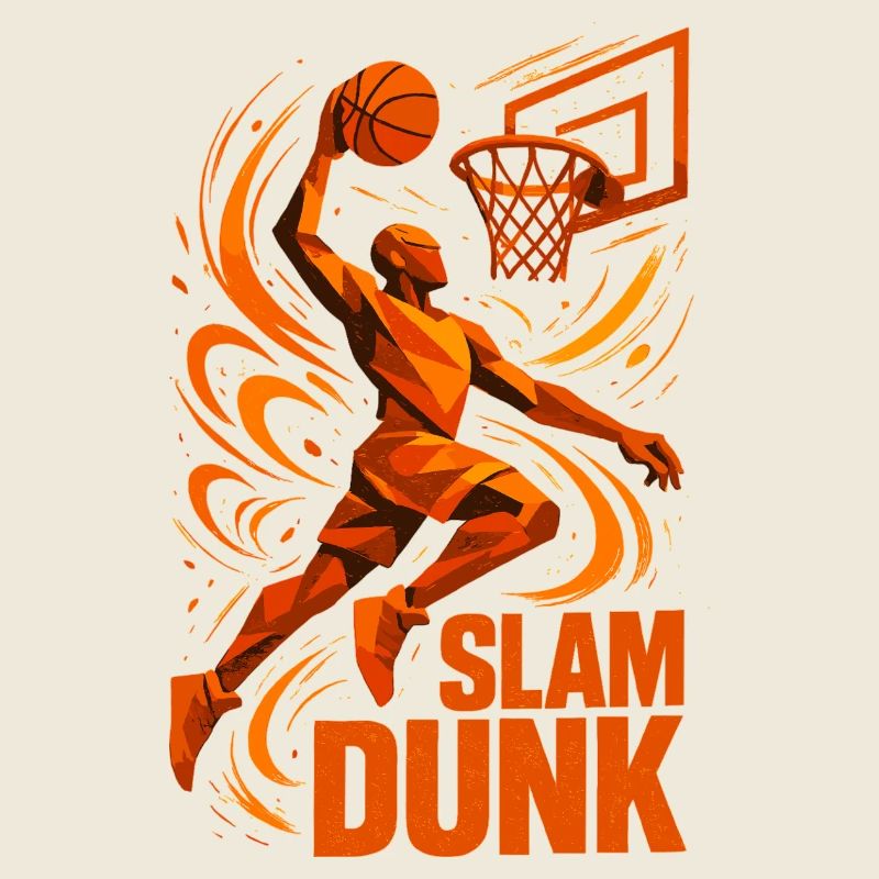 Basketball Slam Dunk Wurf Spieler Dunking Geschenk