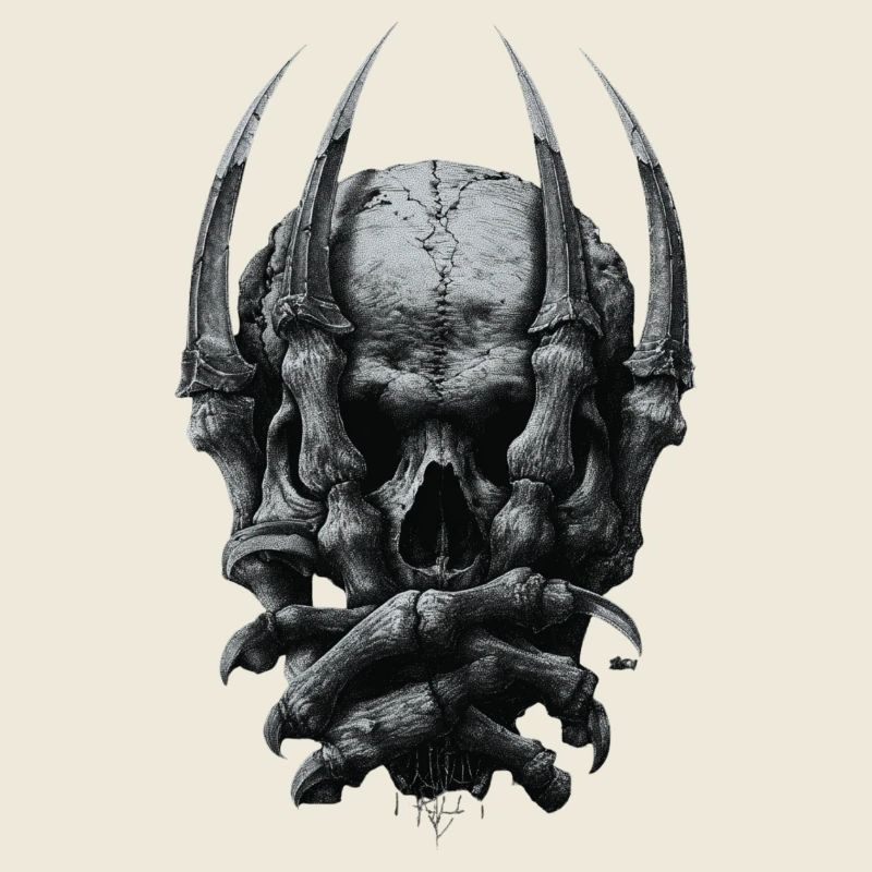 Dark Gothic Skull
