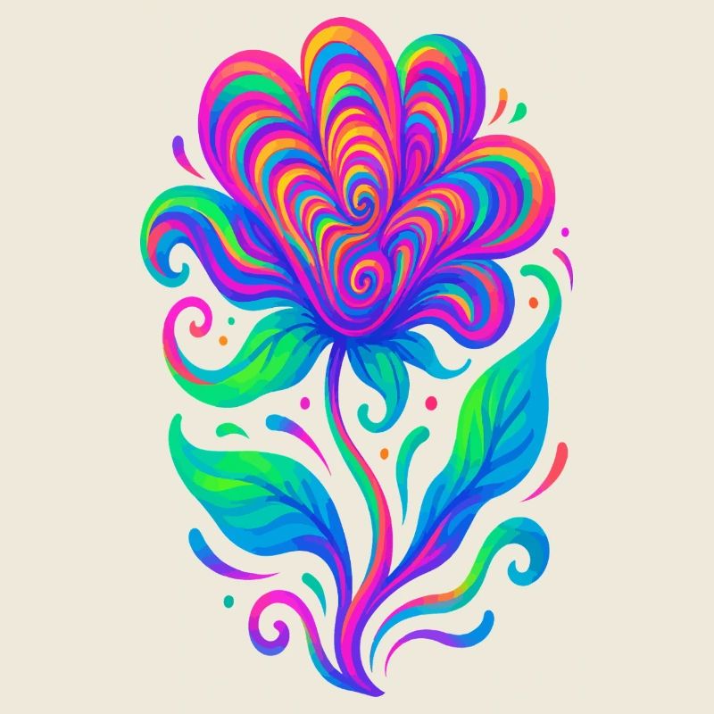 Lebendige Regenbogen-Herzblume