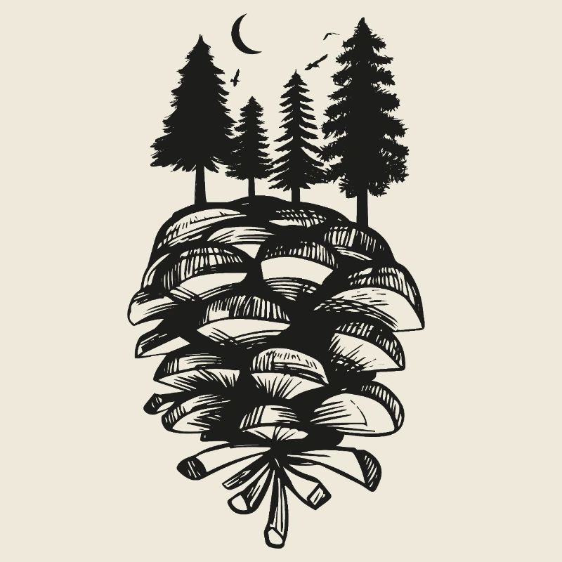 Pine Cone Nature Forest