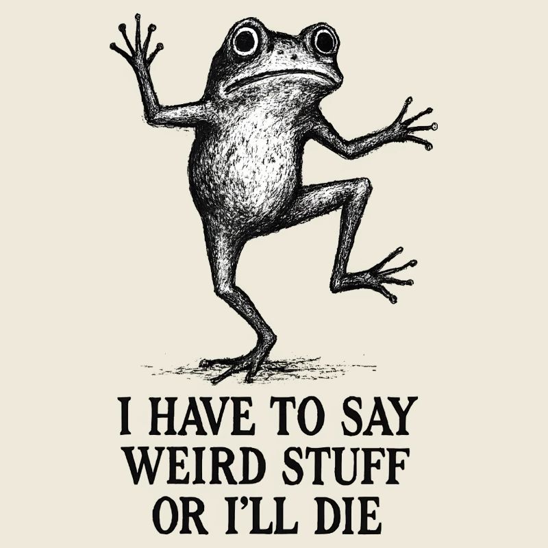 Frog Saying Meme Humor Funny Gift Idea