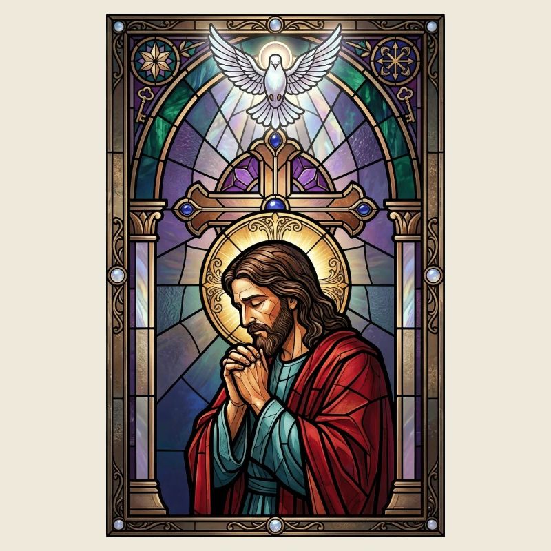 Jésus-Christ prie à l’église