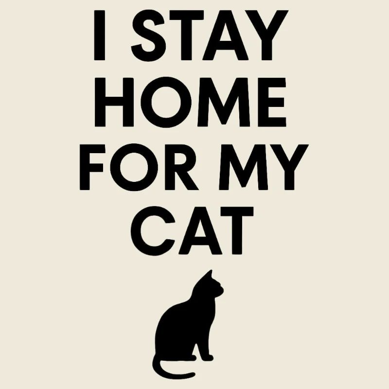 Ich bleibe zu Hause wegen meiner Katze