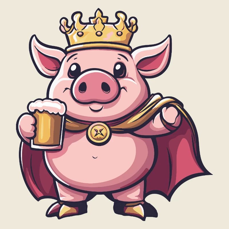 Schwein Bier Lustig