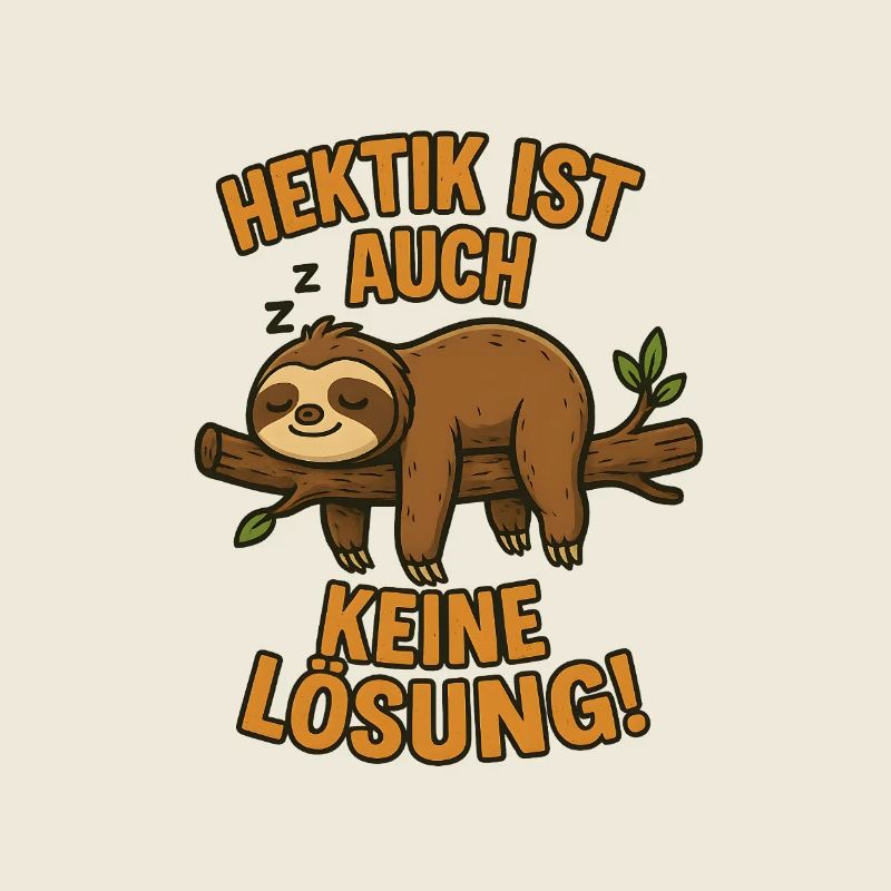 Hectic is also not a solution sleeping sloth