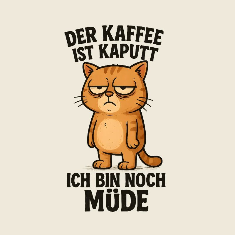 Le café est cassé Chat matinal