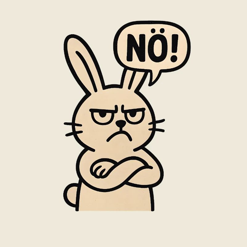 Déclaration Lapin Non Humour Juste Non