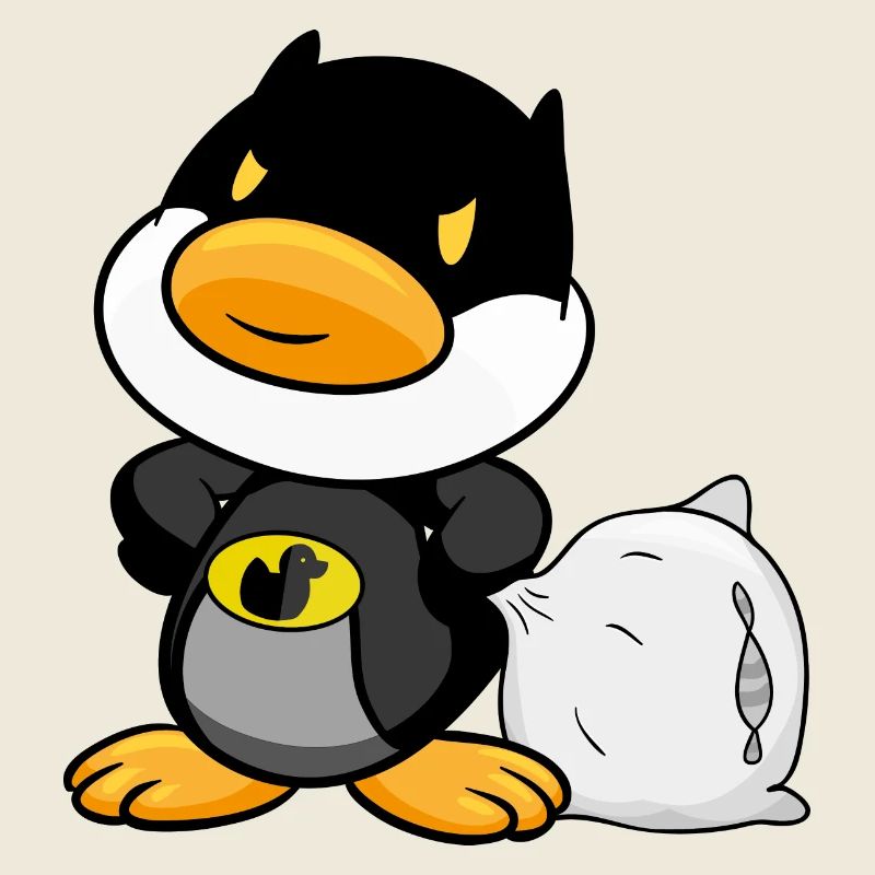 Bettmann duck, super hero, duck, tired! -Love tea