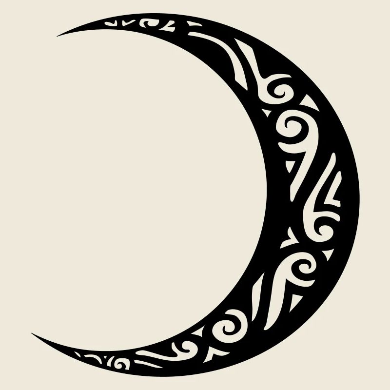 tatouage lune tribal tattoo