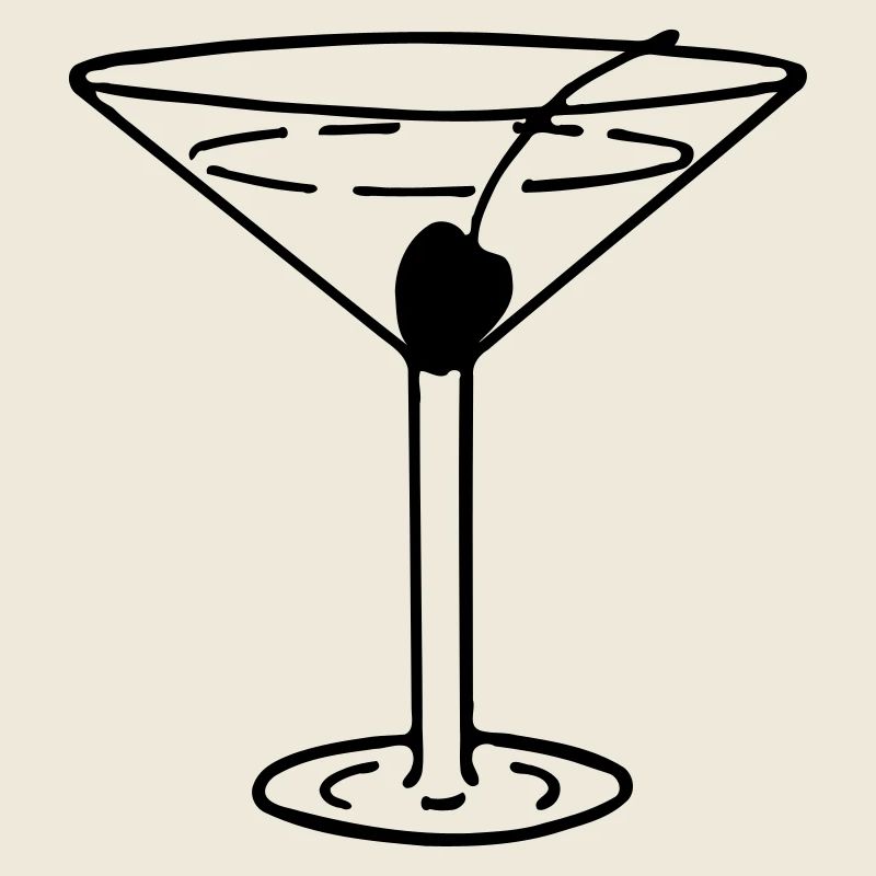 Martini mit Olive