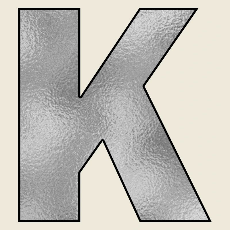 Lettre K Argent
