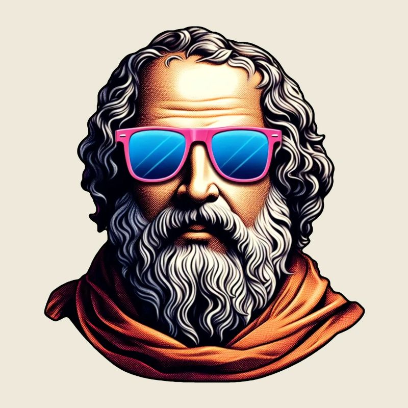 Retro Philosopher Bust