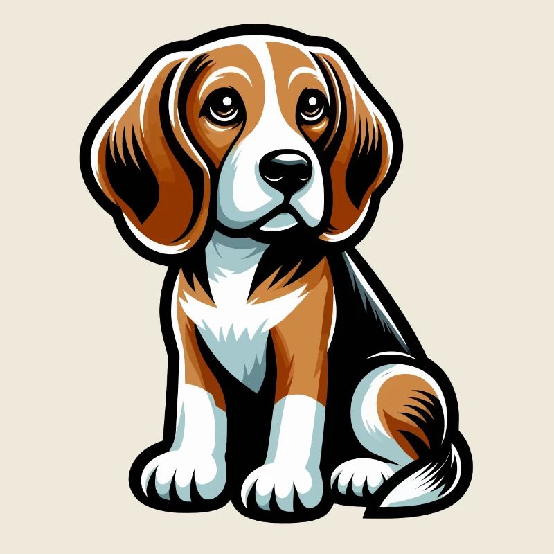 Beagle cartoon Chien mignon