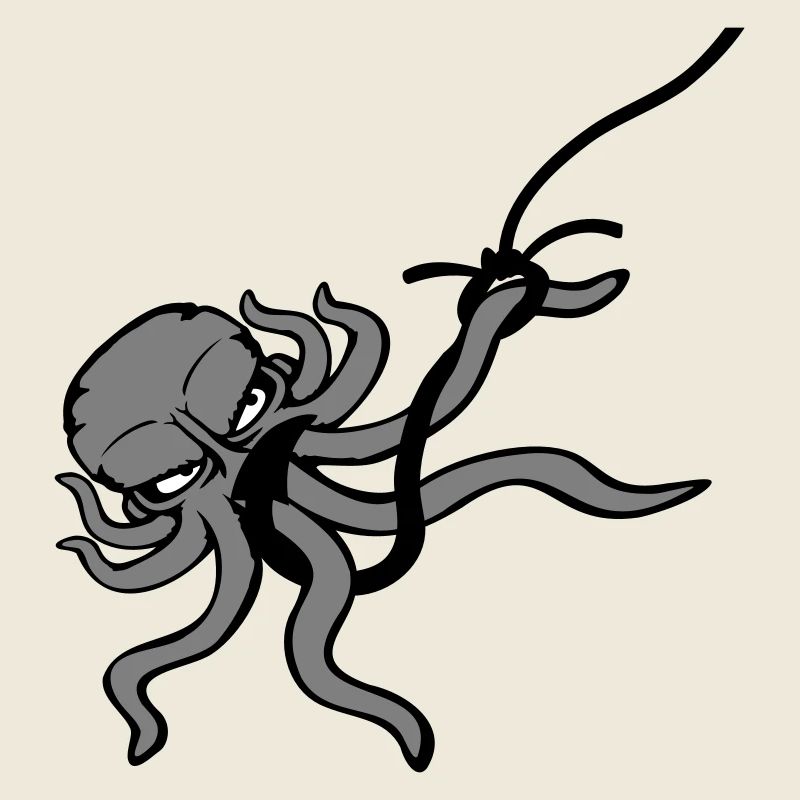 Octopus Fish Hook Angler Caught On Hook Fight