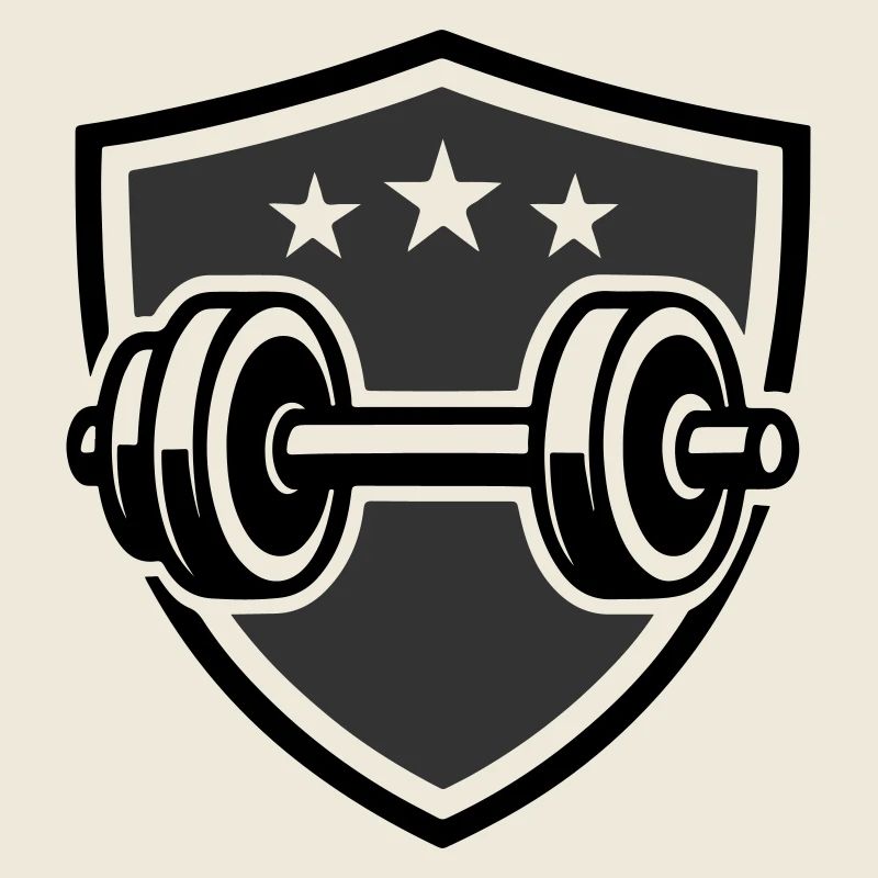 Haltères Poids Gym Logo