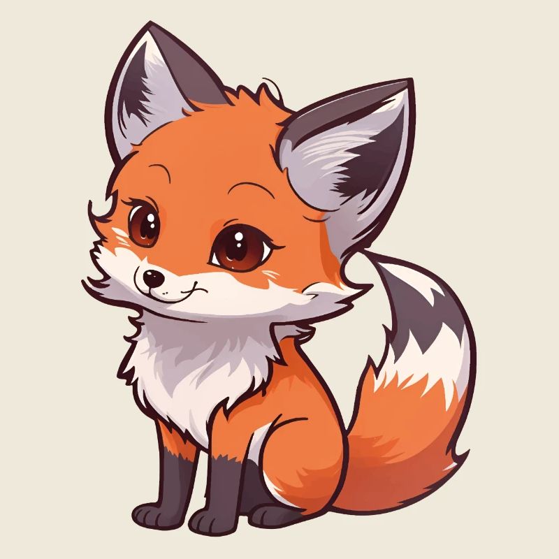 Total niedlicher Fuchs