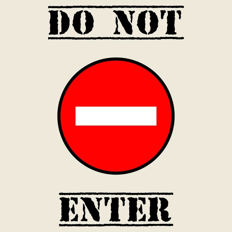 FORBIDDEN. DO NOT ENTER. PANEL. DANGER