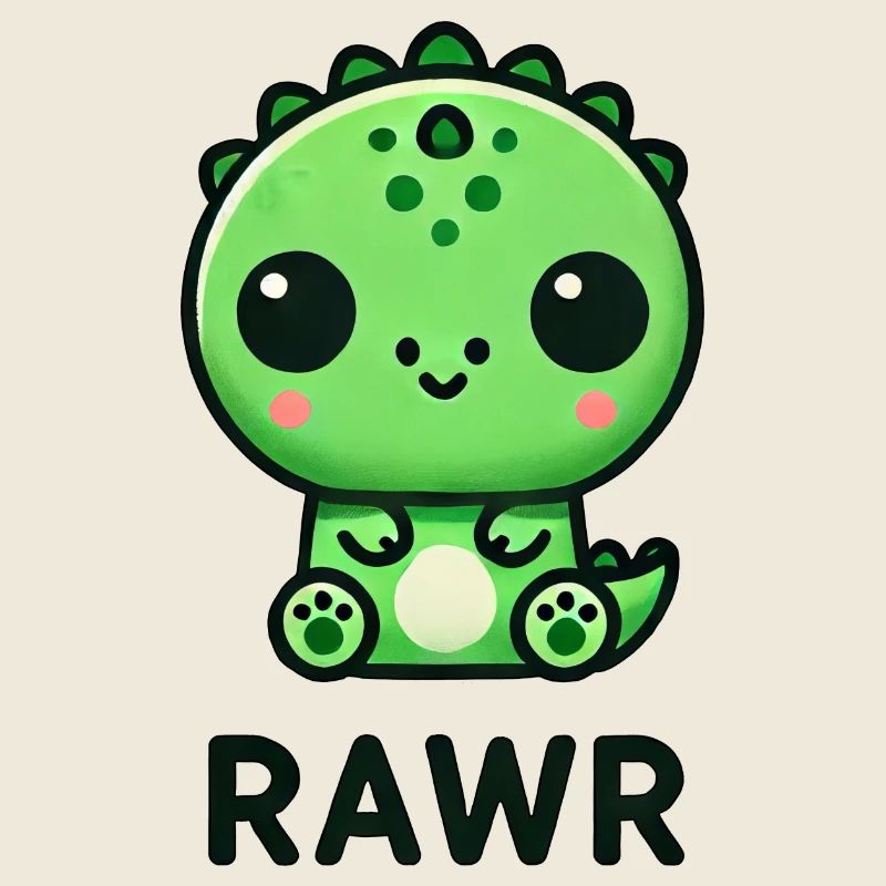 Cute Dino T-Rex Chibi Rawr