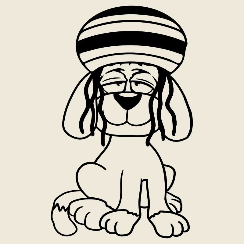 Dog Reggae Dreadlocks Hat Chill Relaxed Cool