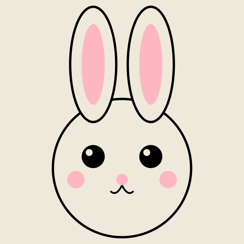 Conception de lapin abstrait coloré