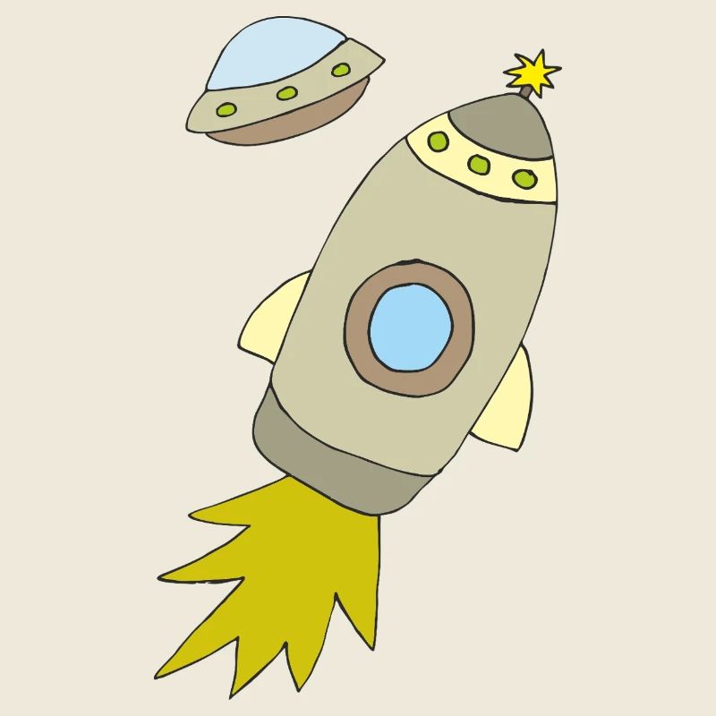 Space rocket with luminous propulsion