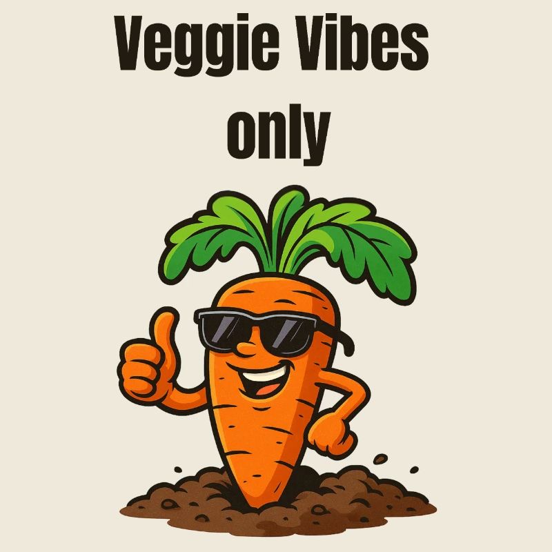 Veggie Vibes Carotte avec style Illustrations de légumes