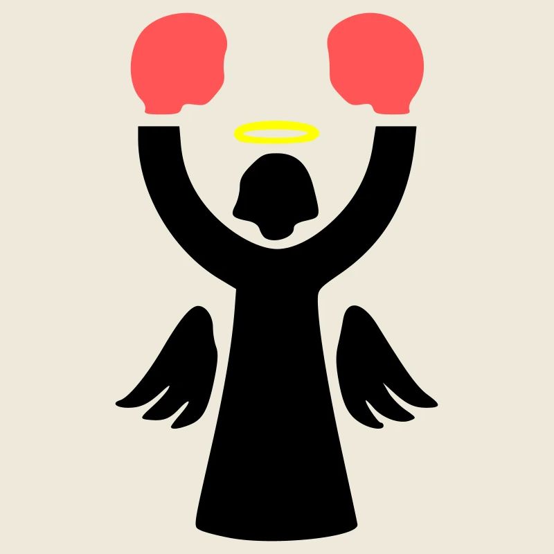 boxer engel piktogramm lustig