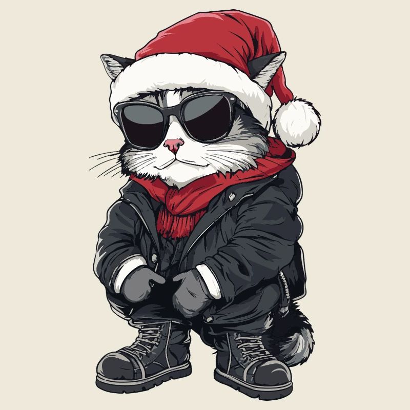 Katze Weihnachten Winter