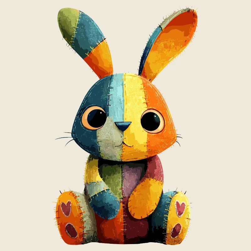 Patchwork Häschen Farbenfestival