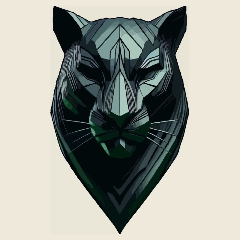 Abstracte zwarte panter